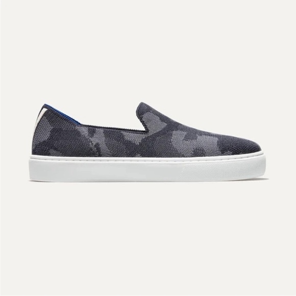 Rothy’s Retired The Original Slip On Sneaker Black Grey Camo Sz 9.5 - Picture 2 of 11